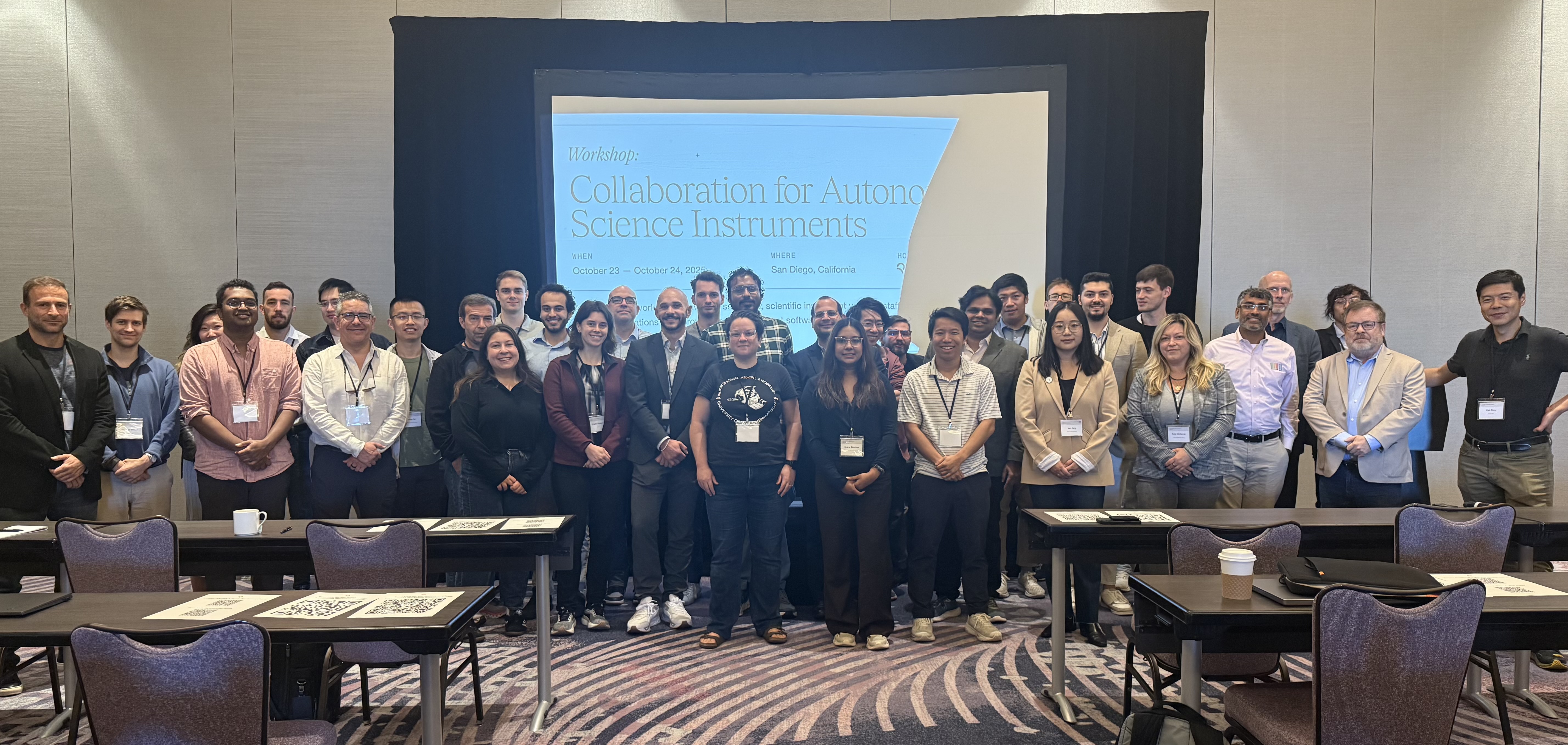 Participants gathered for the workshop group photo